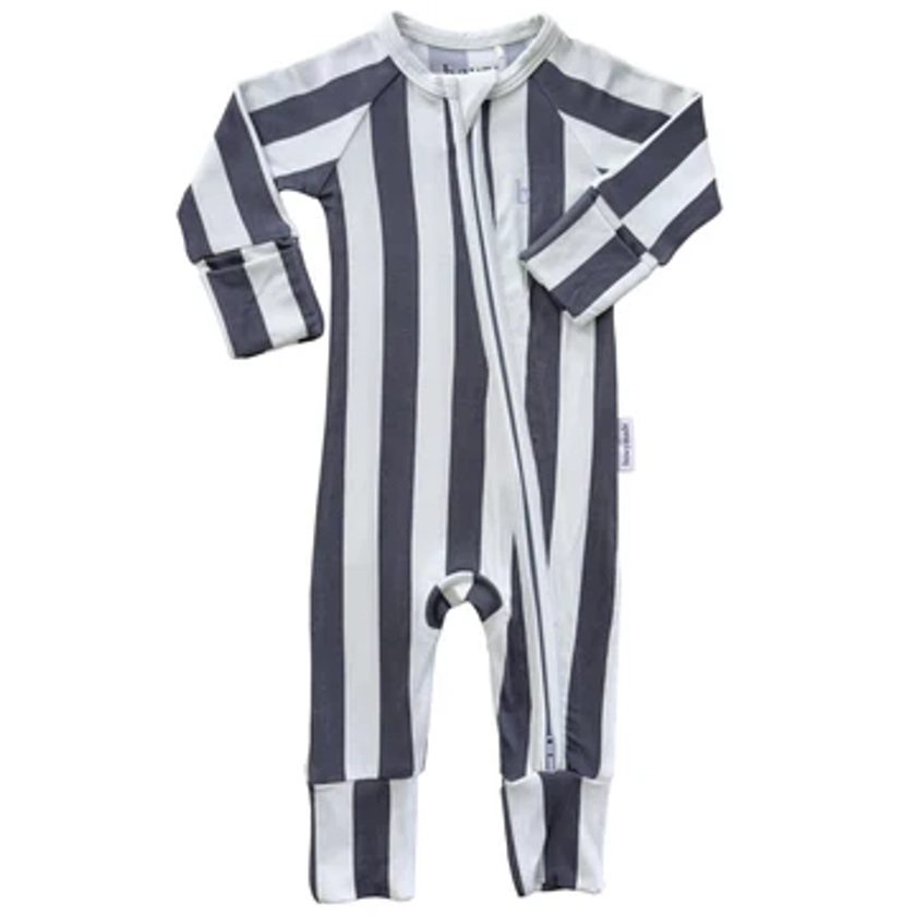 SoftLuv Onesie - Slate Stripe