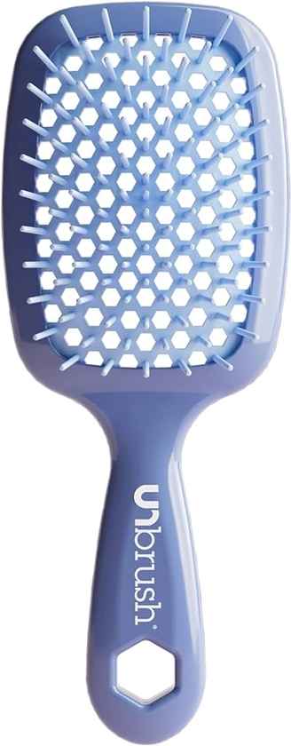 FHI HEAT UNbrush Wet & Dry Vented Detangling Hair Brush, Iris Dark Blue