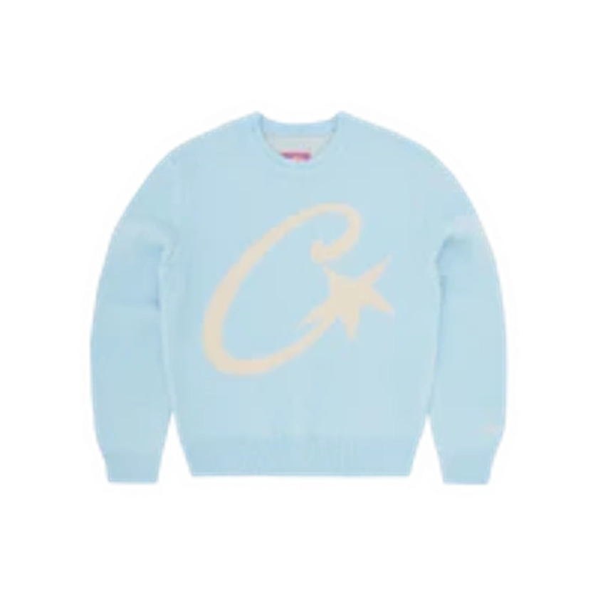 C STAR MOHAIR KNIT SWEATER [BABY BLUE]