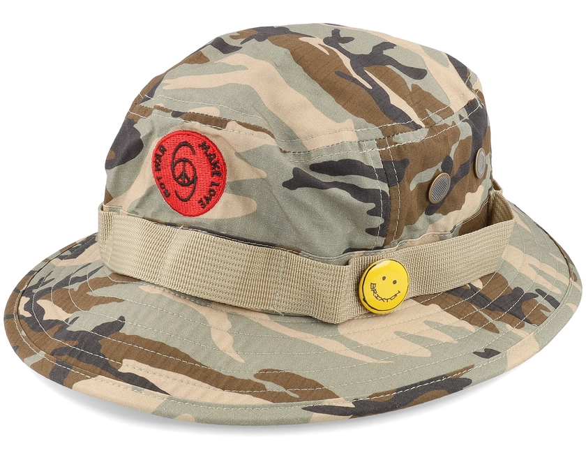 Love Packable Hat Camo Surplus Bucket - Brixton hat | Hatstore.co.uk