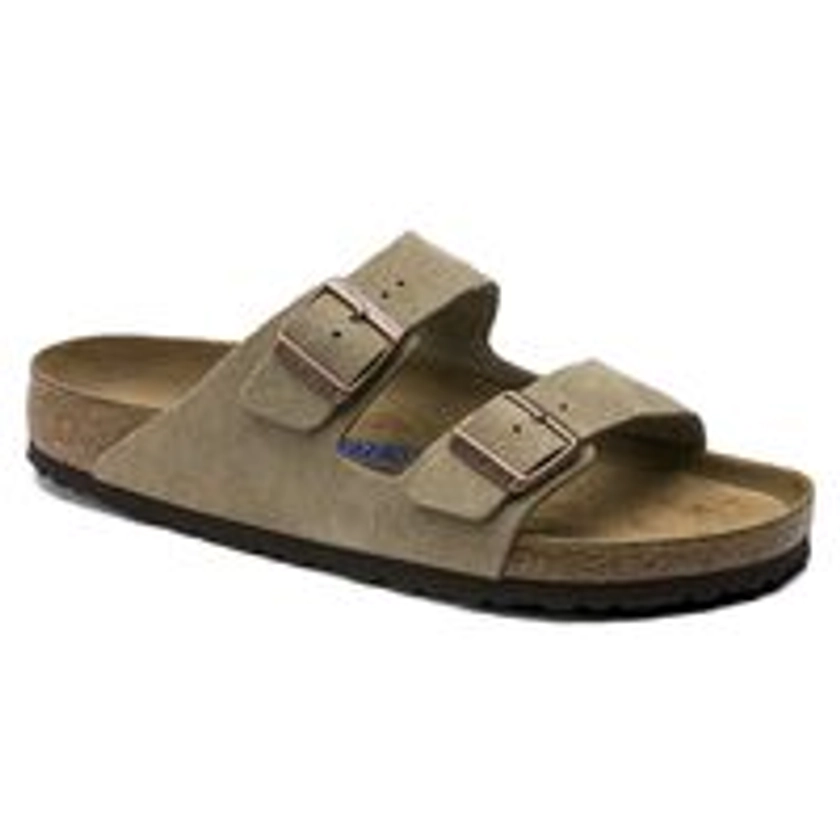 Arizona Lit de pied souple Suède Taupe | BIRKENSTOCK