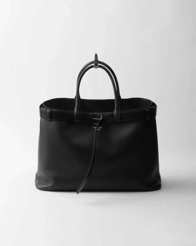 Sac Prada Buckle en cuir avec ceinture