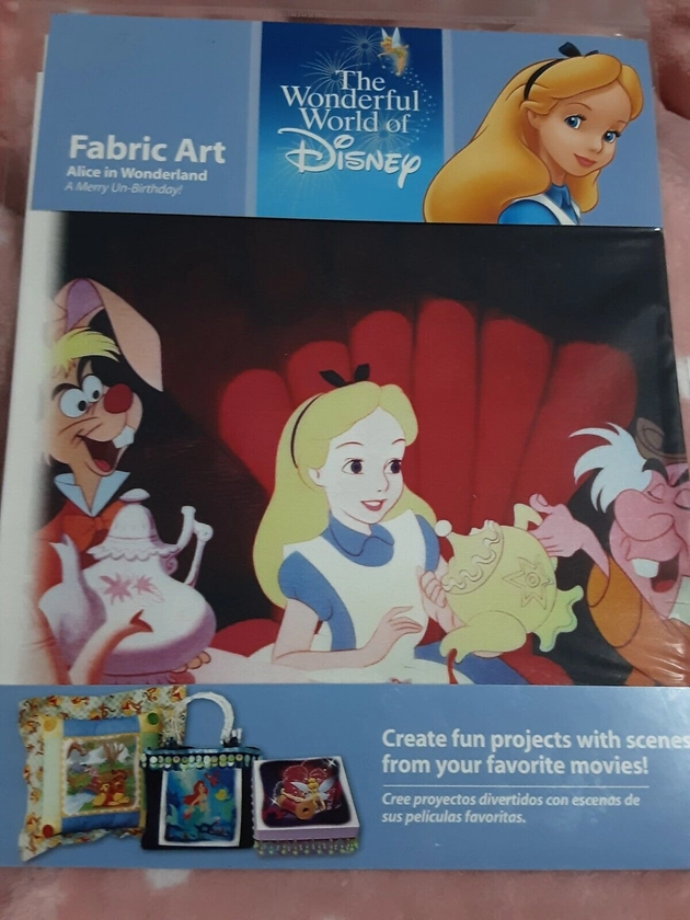 New in factory sealed packaging Disney Princess Alice in Wonderland Fabric Art