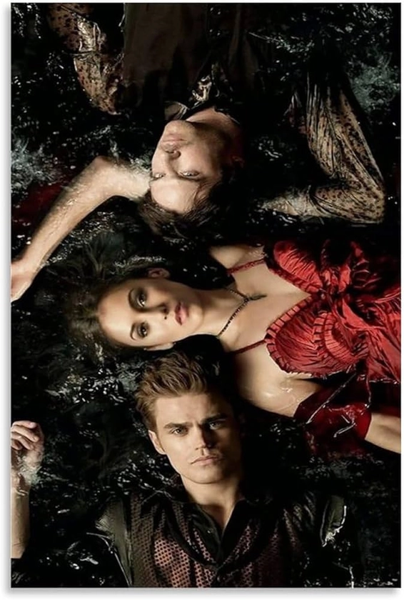 Poster de l'émission télévisée The Vampire Diaries Pa- Poster décoratif sur toile - Affiches murales et images d'art modernes pour chambre à coucher - 60 x 90 cm