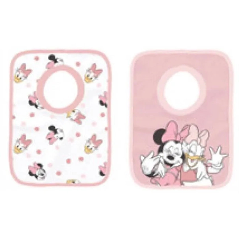 Disney Baby - Lot de 2 bavoirs bébé - Minnie & Daisy