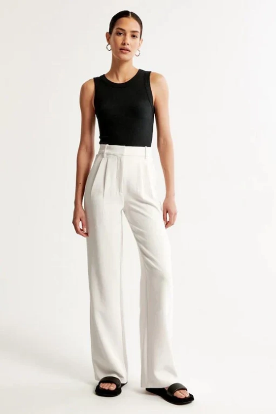 Lucia White Tailored Pants