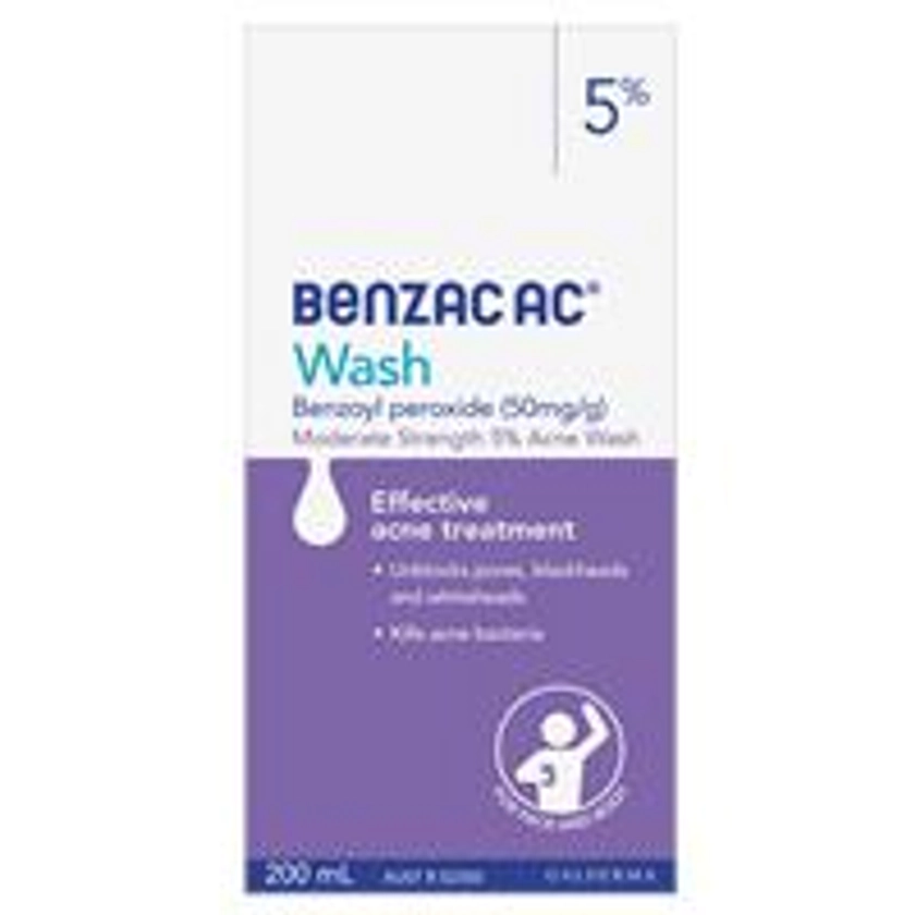 Buy Benzac AC Wash 5% 200ml Online at Chemist Warehouse®