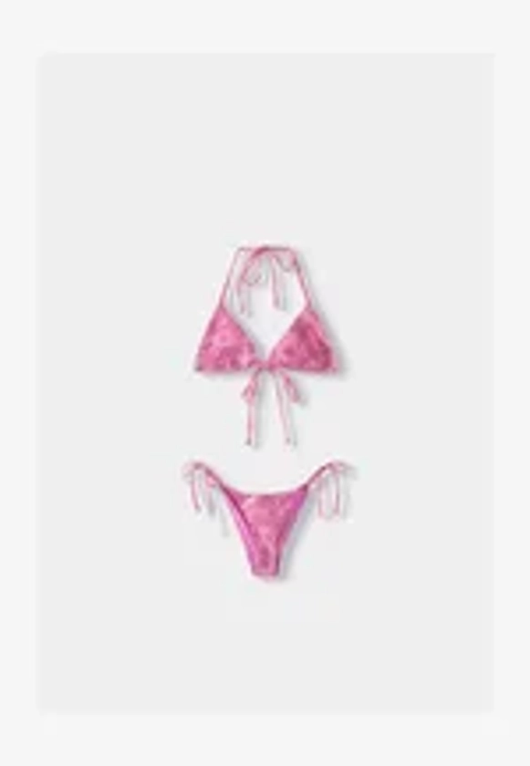 Bershka SEQUINNED - SET - Bikini - light pink/rosa - Zalando.de