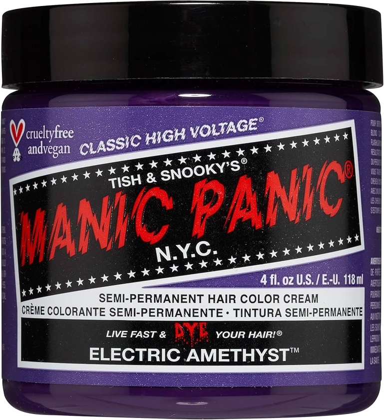 Amazon.co.jp: MANIC PANIC MANIC PANIC COLOR CREAM Electric Amethyst : Beauty