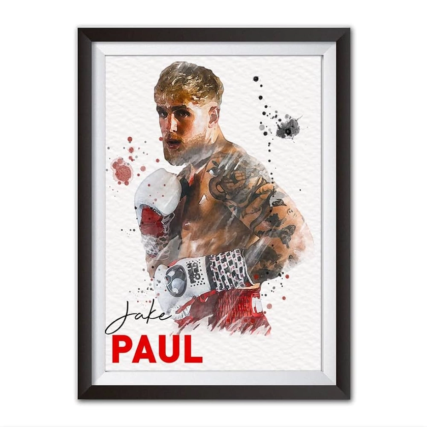 Jake Paul Boxing Print | Watercolour Style Poster | A4 Print