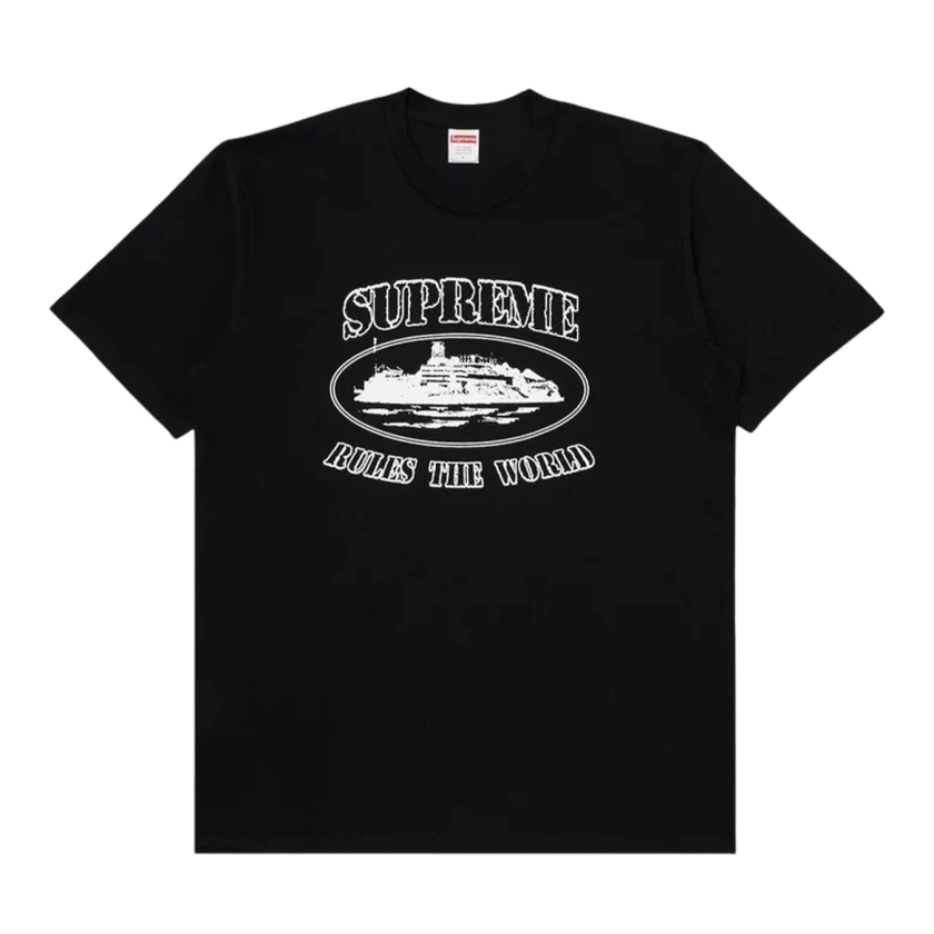 Supreme Corteiz Rules The World Tee Black