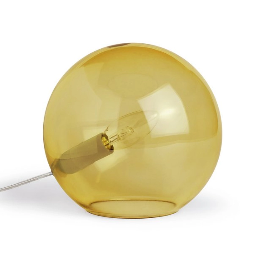 Buy Habitat Caliban Globe Table Lamp - Yellow | Table lamps | Habitat