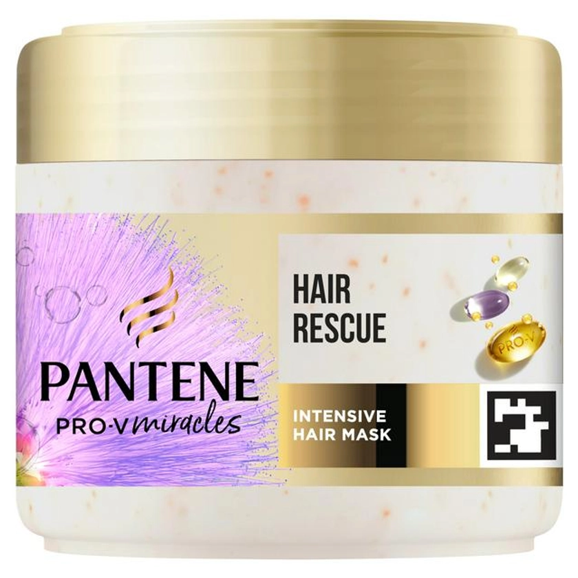 Pantene Silky & Glowing Hair Rescue Mask with Biotin & Keratin Reconstruct 300ml | Sainsbury's