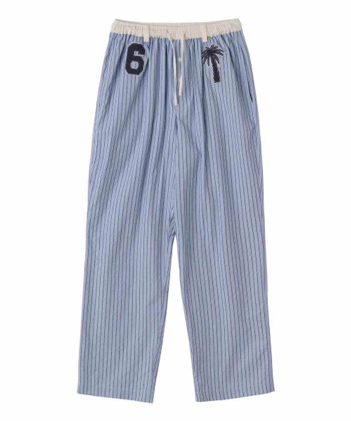 Woke Up Like This PJ Pants Blue Stripe