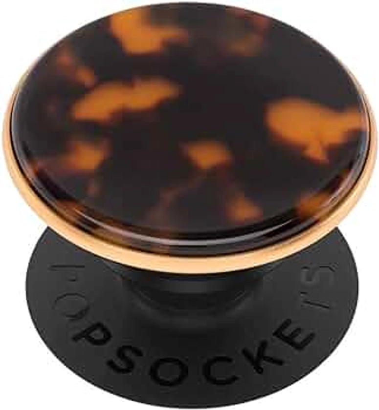 PopSockets: PopGrip Expanding Stand and Grip with a Swappable Top for Phones & Tablets - Acetate Classic Tortoise