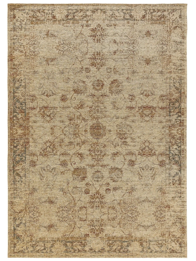 Découvrez Tapis tissé à plat Frencie Beige en différentes tailles