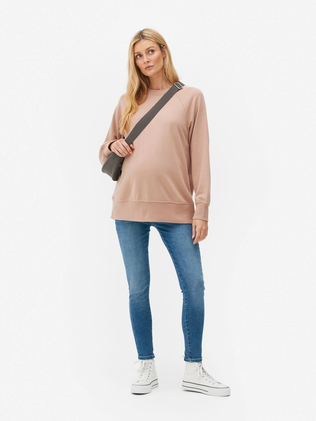 Maternity Zip-Side Sweatshirt