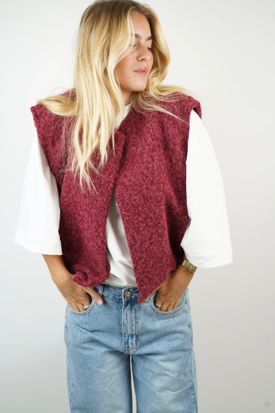 Veste Maddy bordeaux