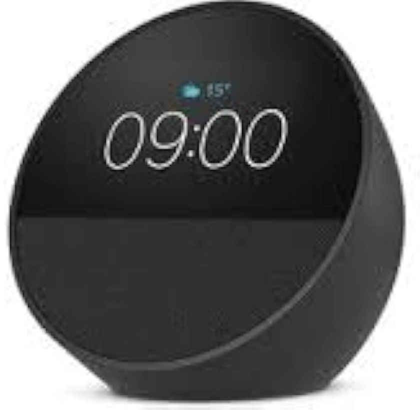 Alexa Echo Spot, Altavoz Inteligente con Pantalla, Colores Negro y Azul (Negro)