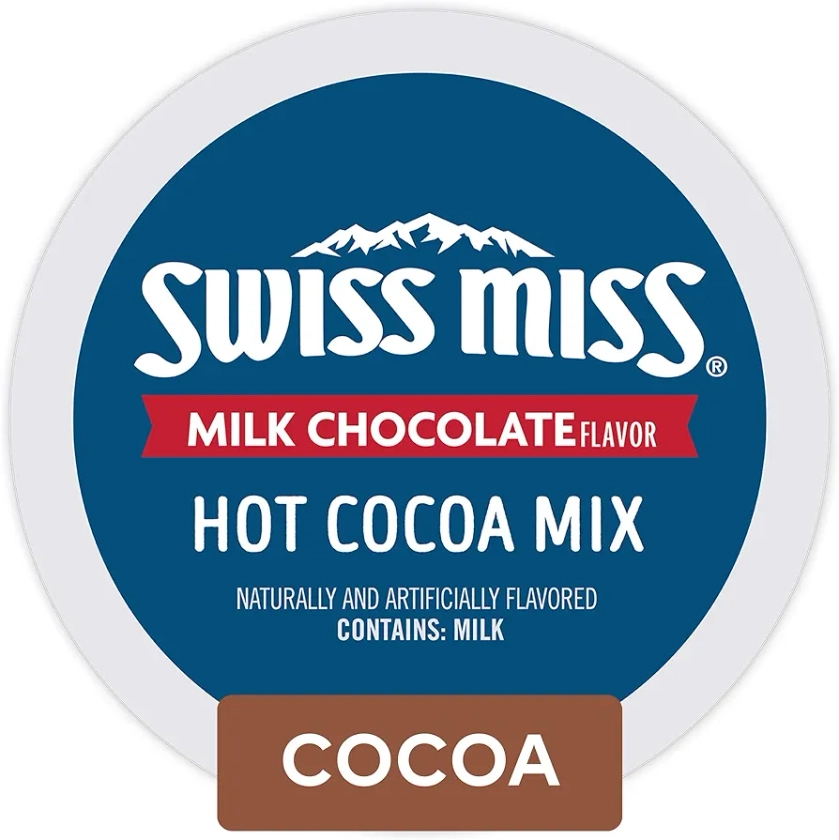 Swiss Miss Milk Chocolate Hot Cocoa Keurig Single-Serve K-Cup Pods, 12 Count