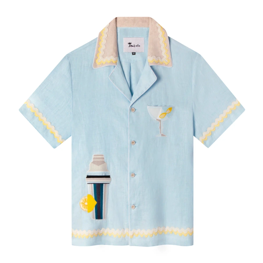 'Alexis Zambrano x Tombolo' Martini Cabana Shirt (Linen)