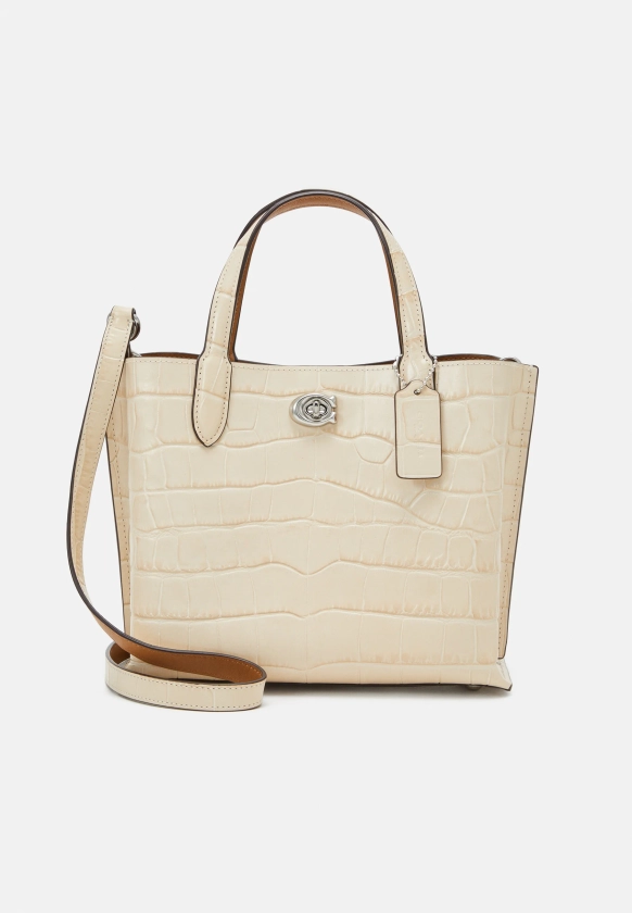 EMBOSSED WILLOW TOTE - Sac à main - ivory