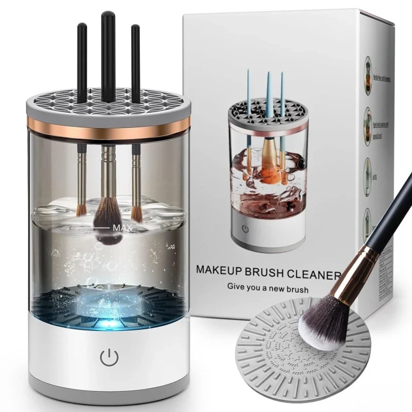 Automatic Makeup Brush Cleaner Machine🔥HOT SALE 49% OFF🔥 - Transparent White