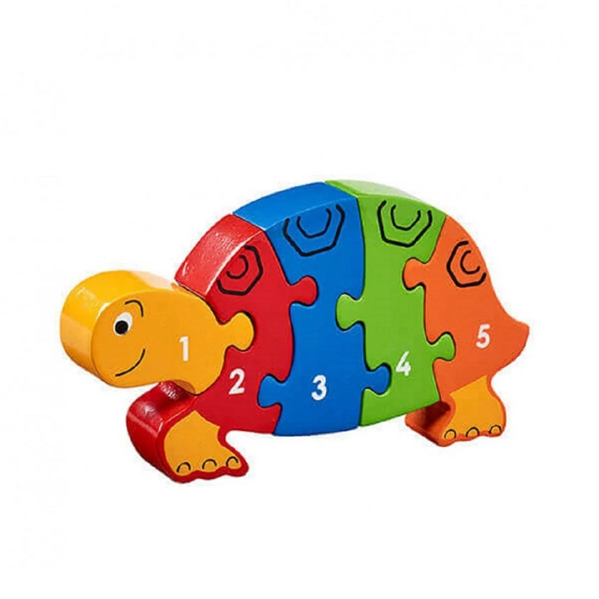 Puzzle en bois Tortue Chiffres 1-5 LANKA KADE - Maman Natur'elle