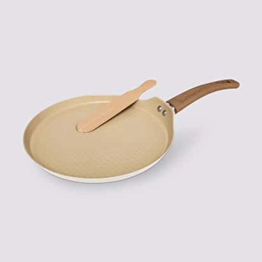 Crépière aluminium forgé beige, 26cm