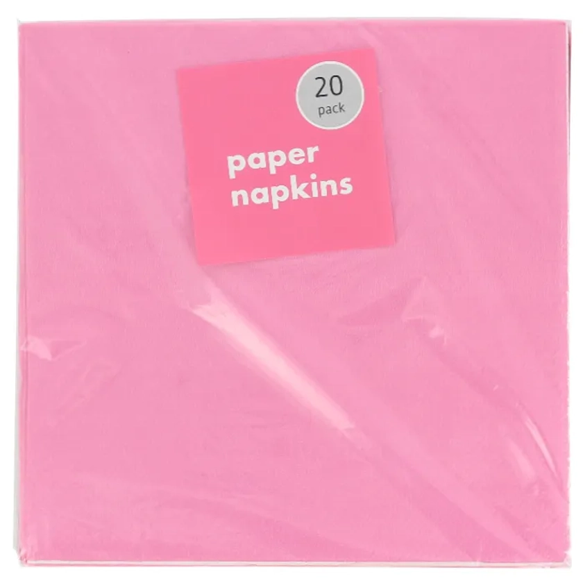 Party Pink Paper Napkins (Pack of 20)