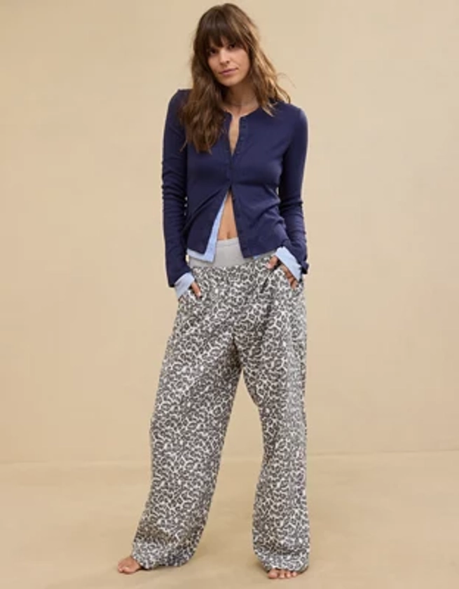 Aerie Off-Duty Flannel Trouser PJ