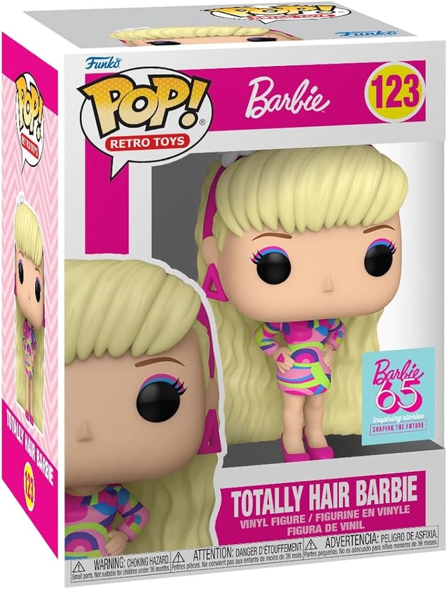 Funko Pop! Vinyl: Barbie - Totally Hair Barbie - Figurine en Vinyle à Collectionner - Idée de Cadeau - Produits Officiels - Jouets pour Les Enfants et Adultes