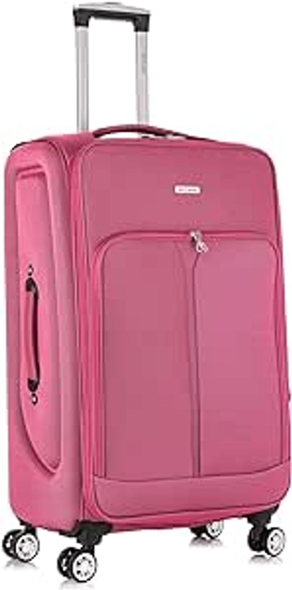 Skylark 29" Large Suitcase Super Lightweight Expandable 4 Wheel Spinner Soft Shell Check in Luggage for 23kg