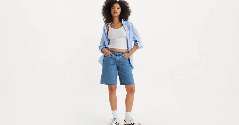 Baggy Dad Women's Jorts - Dark Wash | Levi's® US