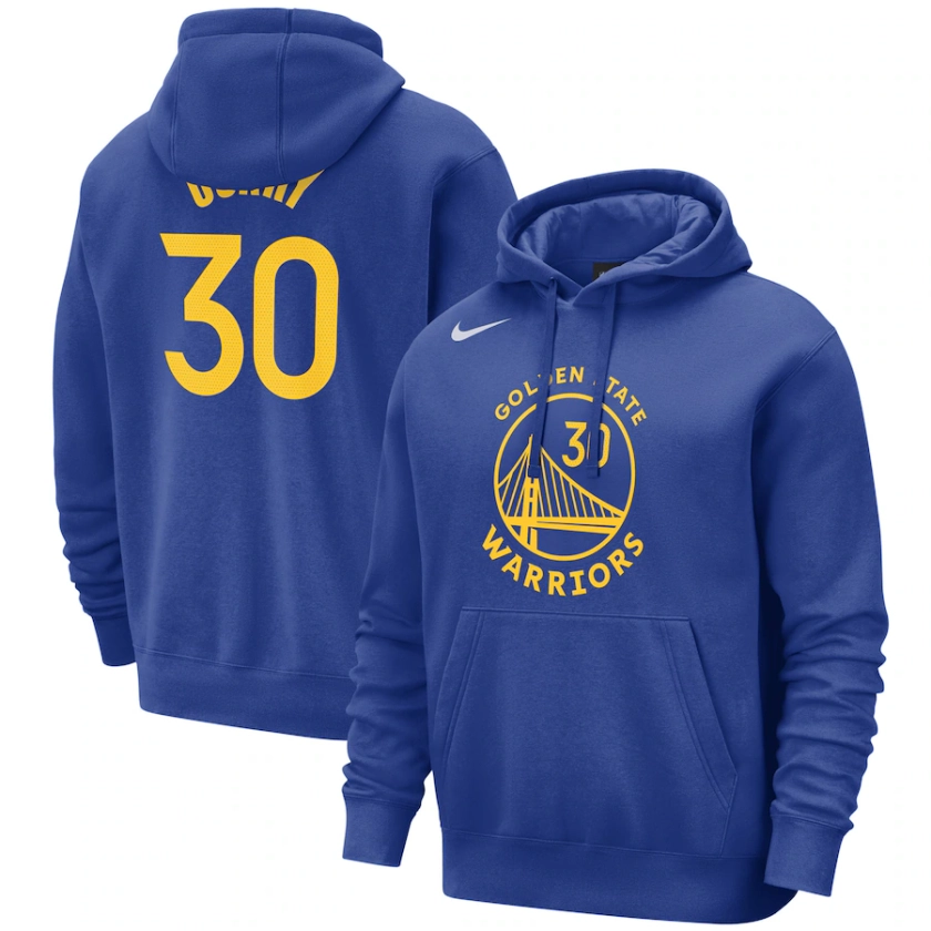 Golden State Warriors Nike Name & Number Hoodie - Stephen Curry - Mens