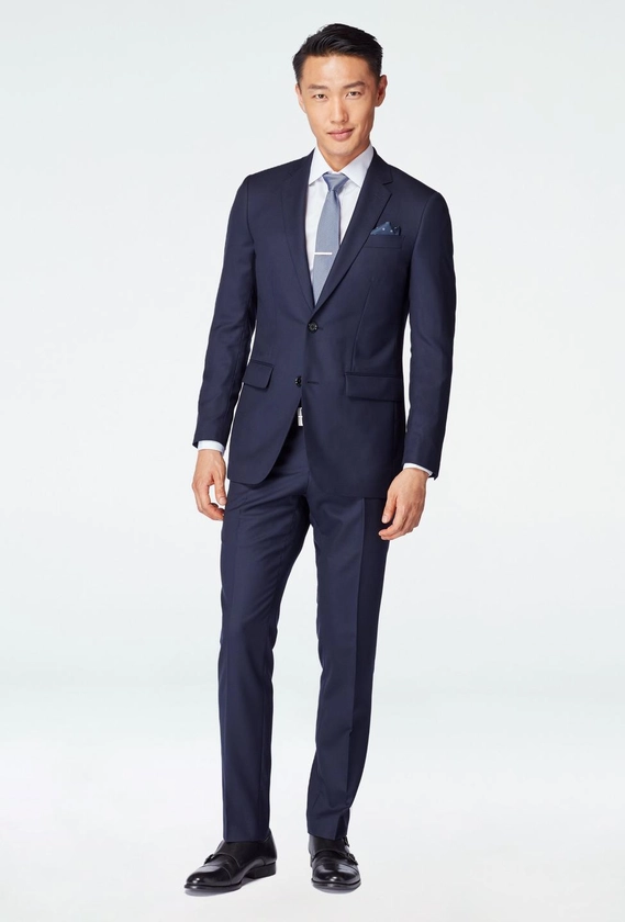 Men's Custom Suits - Hexham Navy Suit | INDOCHINO