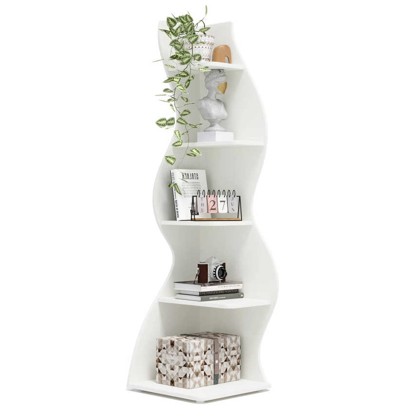 Millwood Pines Arhab Corner Bookcase & Reviews | Wayfair