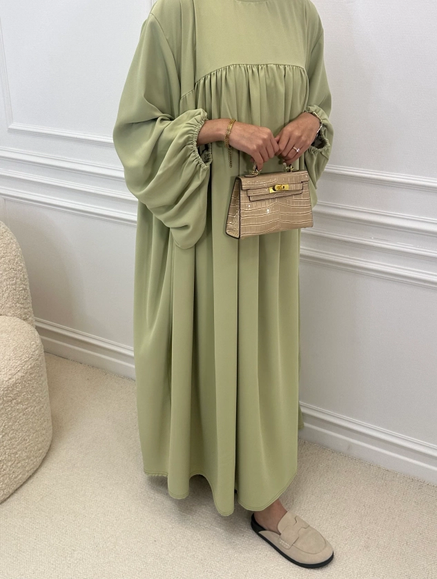 Abaya AMEL pistache