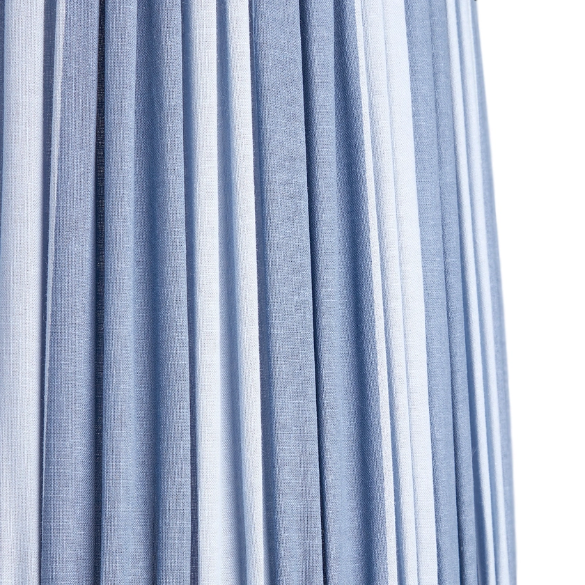 25cm tall tapered shade in jazz night Signature Stripe from Sanderson's 'Archive'