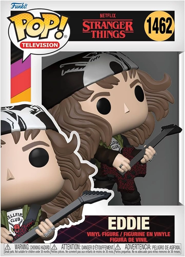 Funko POP! TV: Stranger Things - Hunter Eddie With Guitar - Collectable Vinyl Figure - Gift Idea - Official Merchandise - Toys for Kids & Adults - TV Fans - Model Figure for Collectors and Display