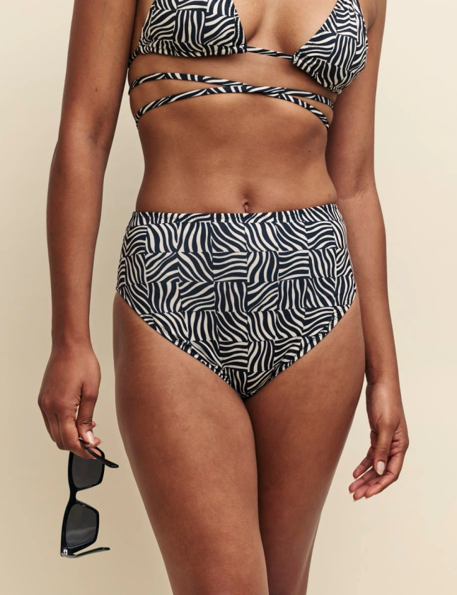 Zebra Print Bikini Bottoms