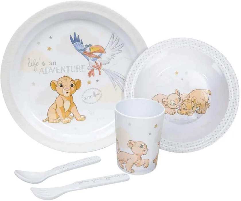 Bébé Disney Magical Beginnings Simba 5 Piece Dinner Set
