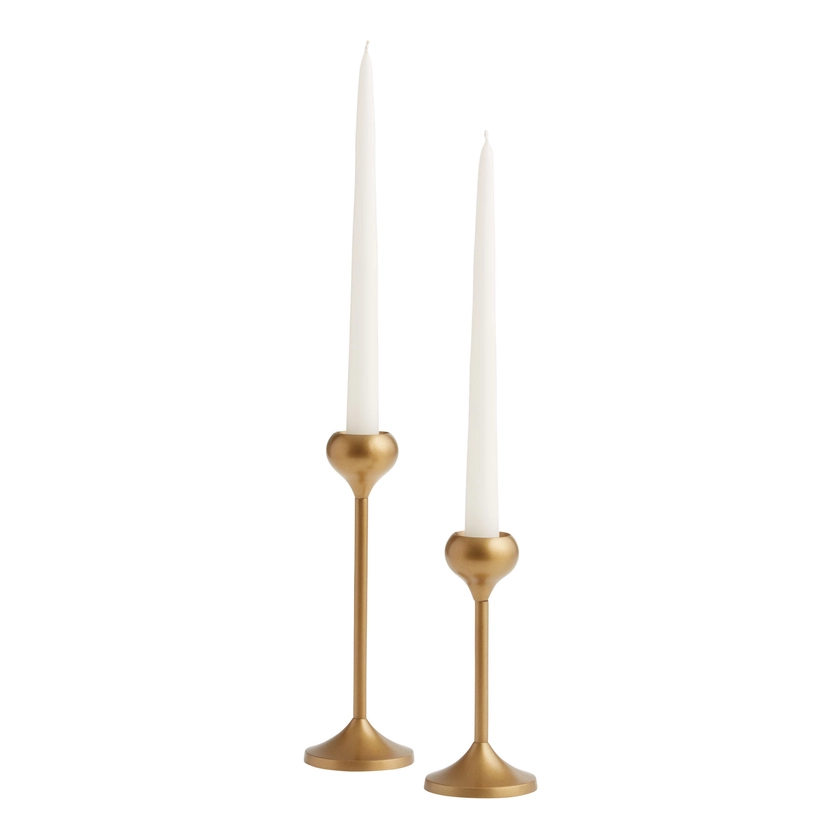 Talia Gold Taper Candle Holder - World Market