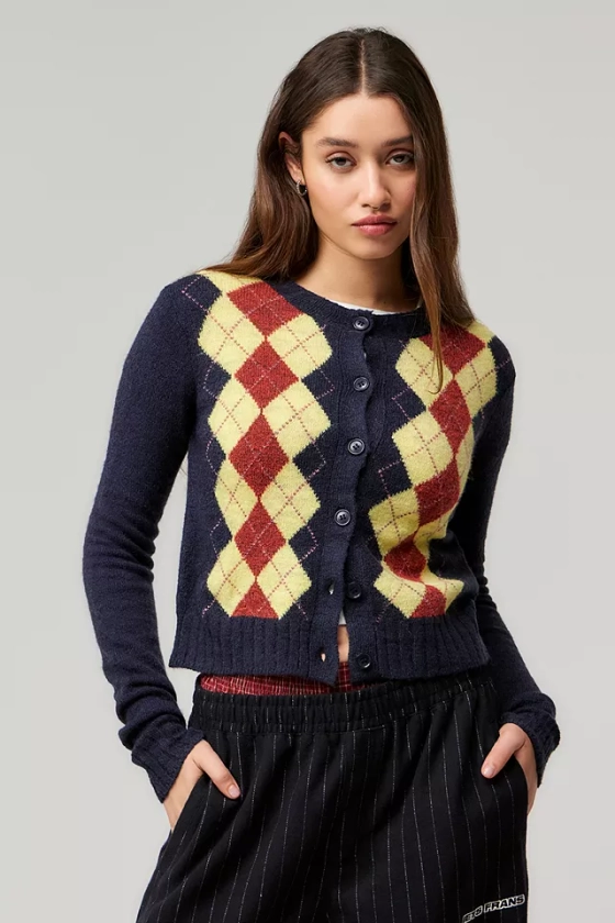 iets frans... Leighton Argyle Cardigan