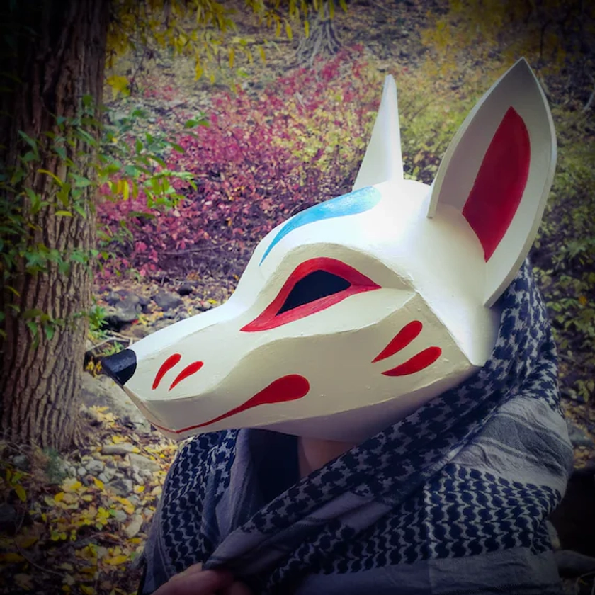Kitsune Fox Mask **Digital Pattern** for EVA Foam with Video Tutorial