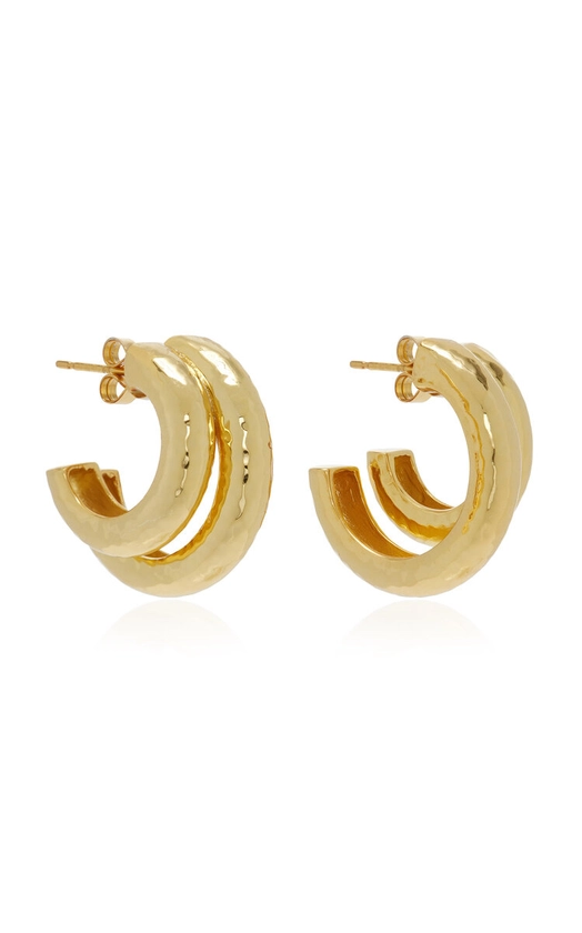 Exclusive 24K Gold-Plated Hoop Earrings