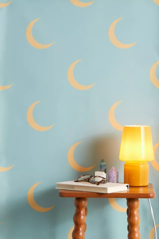 Lyman Creative Co. Crescent Moon Sky Removable Wallpaper