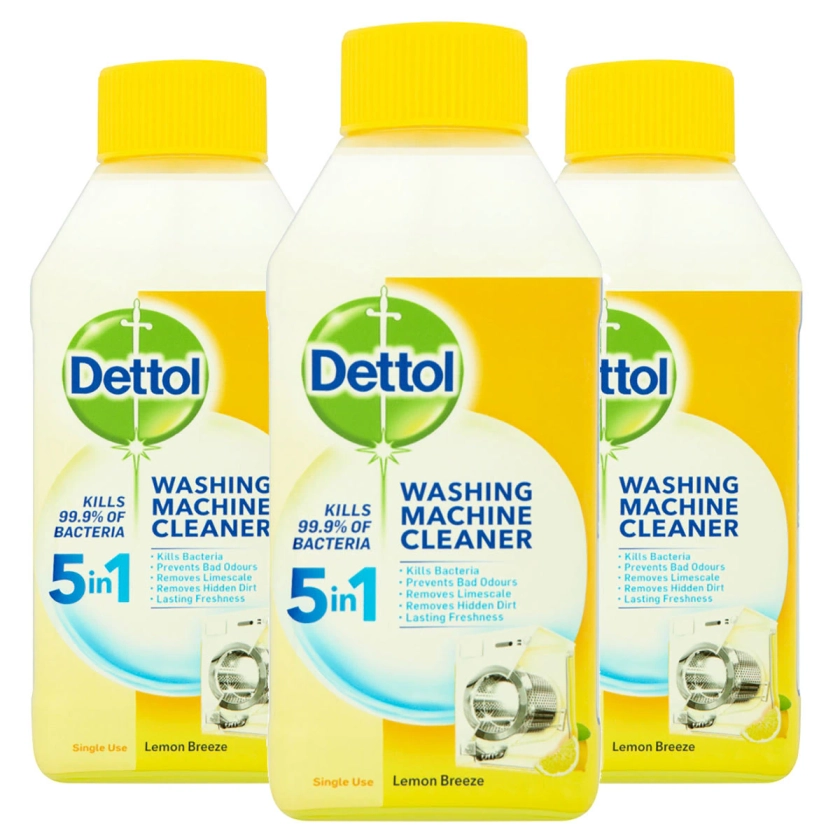 Dettol Washing Machine Cleaner Citrus, 3 x 250ml | Costco UK