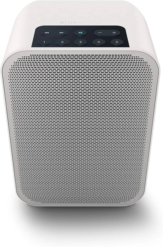 Bluesound Pulse Flex 2i Portable Wireless Multi-Room Smart Speaker with Bluetooth - White - Compatible with Alexa and Siri