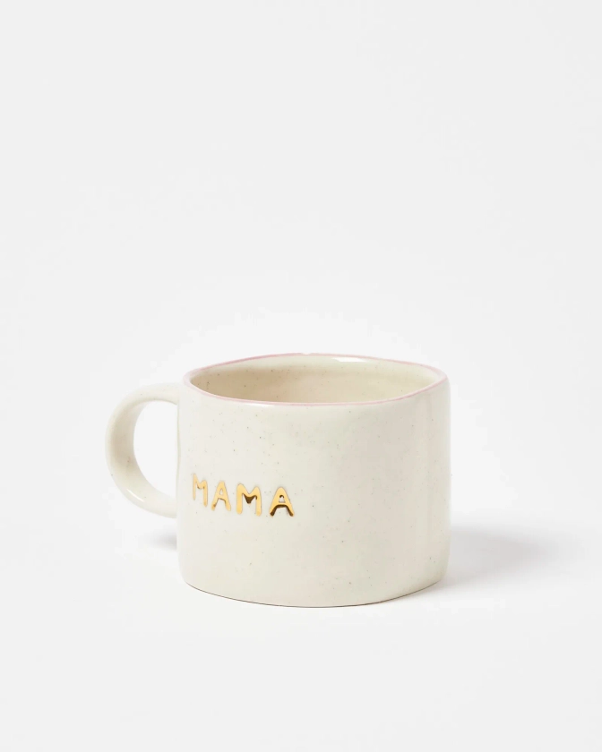 Mama Wave Rim Ceramic Mug